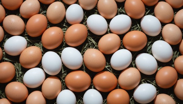 Comparaison : œufs de poule versus œufs de cane en équivalence